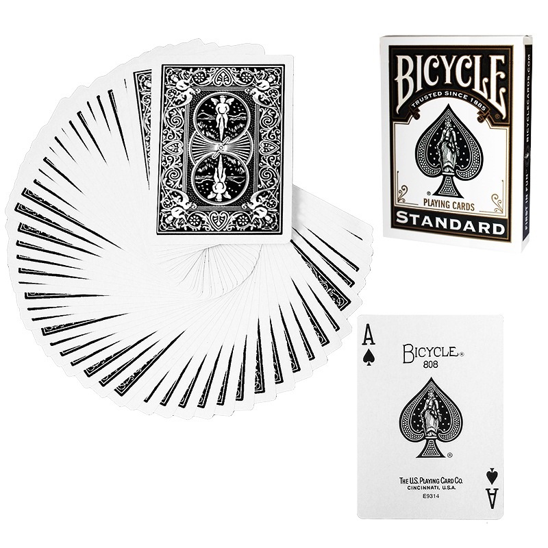Bicycle - Mazzo regolare formato poker - Nero