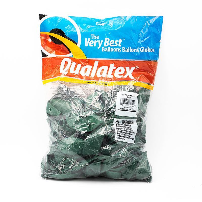 Palloncini Qualatex tondi - Diametro cm 28 - Green - 100 pezzi