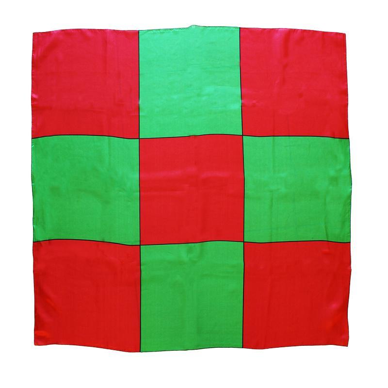 Sitta Chessboard Blendo - Rosso e verde - Cm 90 x 90