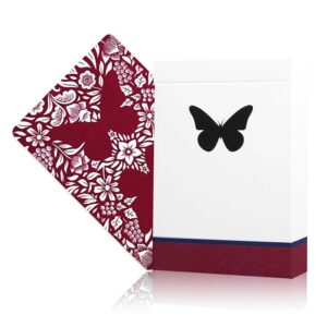 Original 3rd Edition Butterfly Playing Cards  with video tutorials - Red (marked) - immagine 4