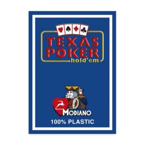 Mazzo Modiano - Texas Poker 2 Jumbo index Blu - immagine 1