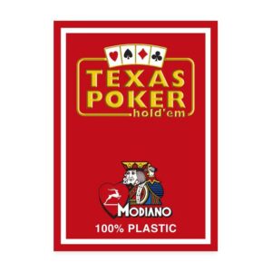 Mazzo Modiano - Texas Poker 2 Jumbo index Rosso - immagine 1